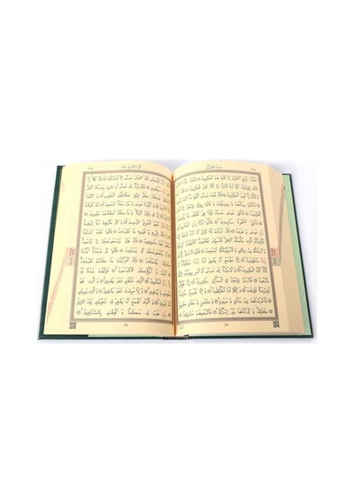 Cami Boy Kur'An-I Kerim (2 Renkli. Yeşil. Mühürlü) N11.926