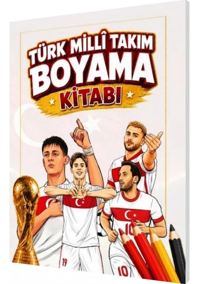 Türk Milli Takım Boyama Kitabı Sihirli Parmaklar Yayınları