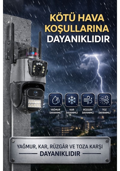 Xpro 5 Kamera 10 Lens Kablosuz Wifi Güvenlik Kamerası Seti Nvr Kayıt Cihazı Gece Görüşlü Ip Kamera