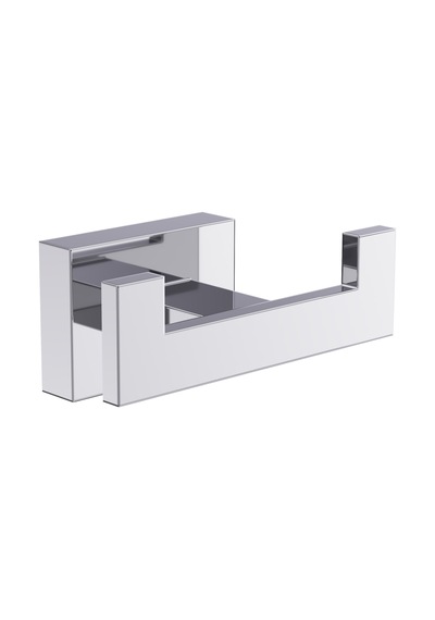 Line Bathroom Prime Bornoz Askılık 125102 İkili Krom Gri