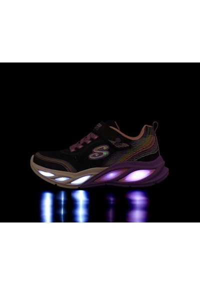Skechers Cosmıc Glow Raınbow Beam Çocuk Günlük Işıklı Ayakkabı 303709l-bkmt Siyah Renkli