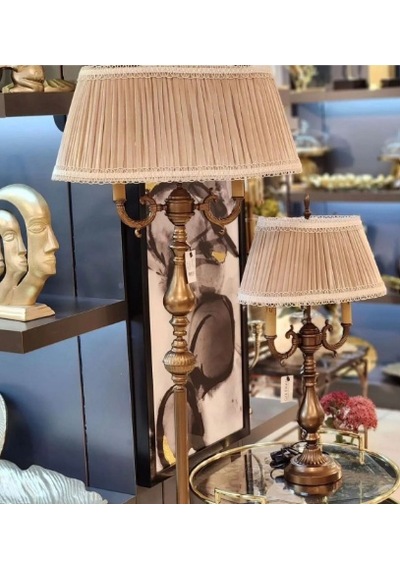 Ottoman Lambader Bronz Ayak Vizon Şapka 170cm.