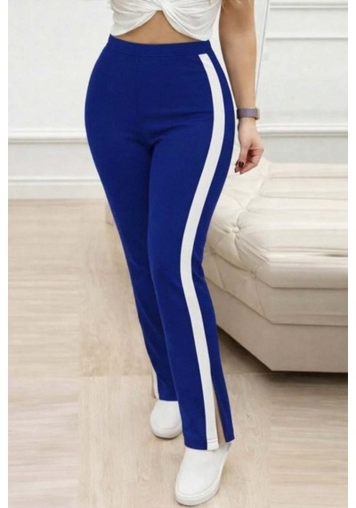 Butik İstanbul Kadın Yüksek Bel Yan Şerit Detaylı Yırtmaçlı Viskon Iki Iplik Pantolon Lacivert Butik İstanbul Kadın Yüksek Bel Yan Şerit Detaylı Yırtmaçlı Viskon Iki Iplik Pantolon Lacivert