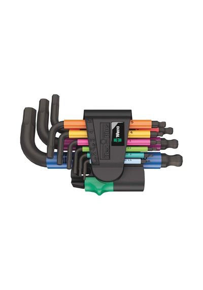 Wera 05133164001 950/9 Hex-plus Multicolour 2 L Anahtar Seti, Met