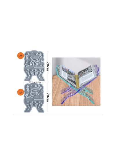 Epoksi Reçine Silikon Kalıp İthal Orta Boy Motifli Rahle Silikon Kalıp Hb60215-0023