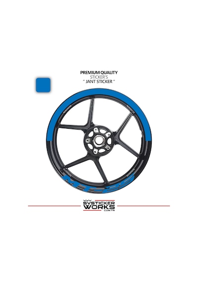 Yamaha Mt-25 Jant Şeridi Yarım Jant Kaplama & Mt-25 Yazı Sticker Seti 63319544