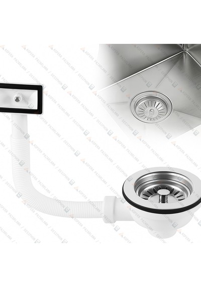 Tekli Körüklü Çöpmak Sifon 11 Cm Çap Yandan Taşmalı Dayanıklı Ve Kolay Montaj