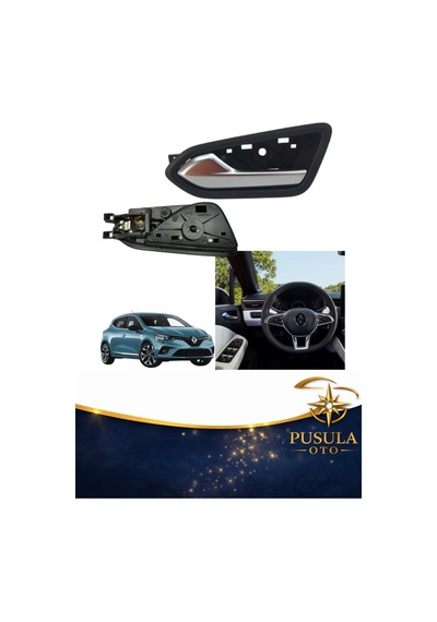 Renault Clio 5 Sol İç Açma Kolu Krom Ön/arka Kapı Uyumlu 2019-2024
