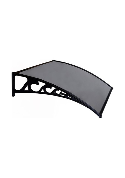 Plastik Ayak 6mm Levhalı Pratik Sundurma 100x120 Cm Antrasit Gri