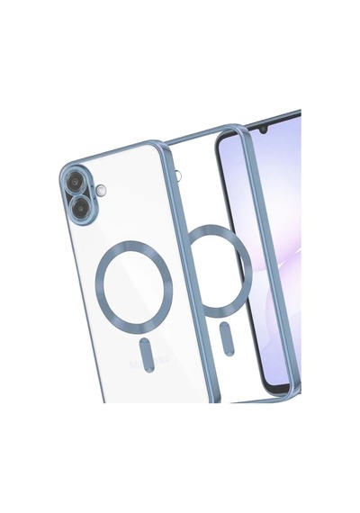 Newface Samsung Galaxy A07 4g Kross Magneticsafe Kapak - Sierra Blue Siyah