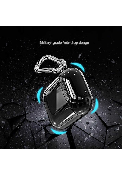 Apple AirPods Uyumlu Kılıf Zore Airbag 08 Silikon Rose Gold