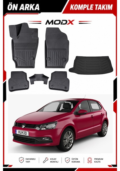 Skoda Fabia 2017 Model 5d Havuzlu Paspas + 3d Bagaj Havuzu Seti Premıum A+