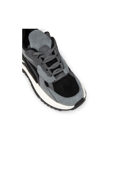Deery Kadın Hakiki Süet Siyah Sneaker Ayakkabı - 25331zsyhc01 Siyah
