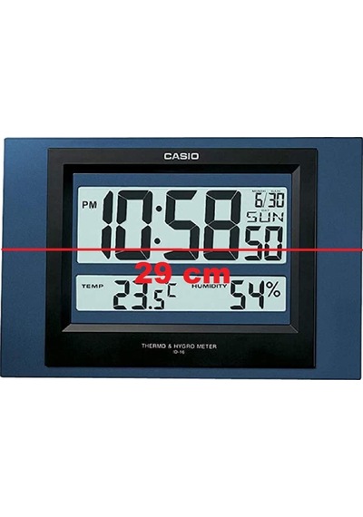 Casio Id-16s-2df Dijital Termometreli Nem Ölçer Masa Ve Duvar Saati
