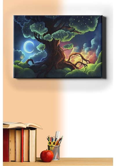Webstyle Sayılarla Boyama Seti Kasnaklı Sihirli Ağaç 50 X 65 Cm