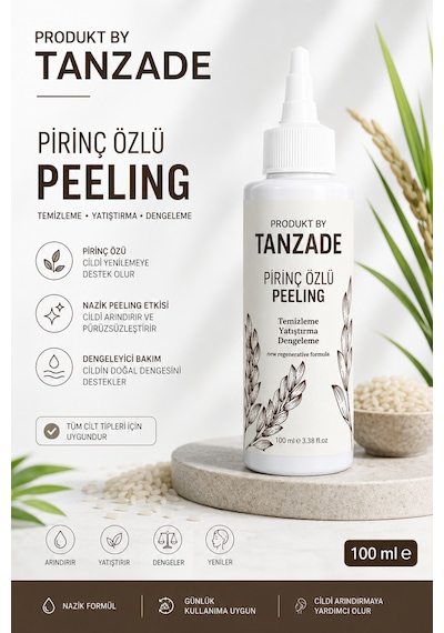 Produkt By Tanzade Pirinç Özlü Yüz Peelingi 100 Ml Nazik Arındırıcı Cilt Bakım Peelingi