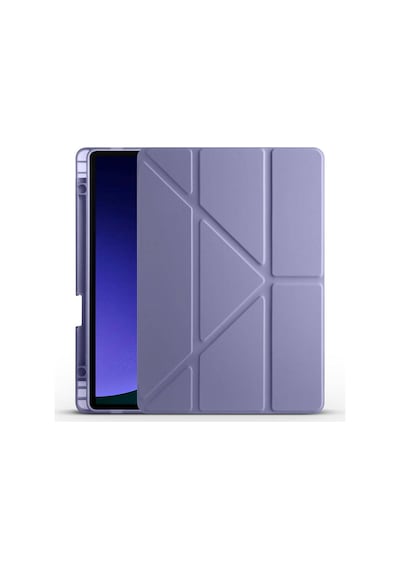 Galaxy Uyumlu Tab S10 Fe Kılıf Tri Folding Kalem Bölmeli Standlı Kılıf Tablet Kılıfı