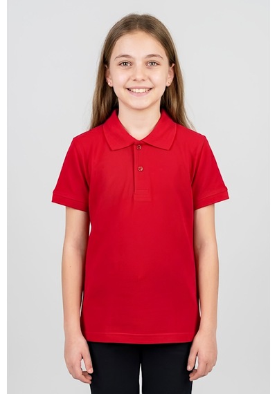 Modanino Kız Çocuk T-shirt %100 Pamuk Ve Okul Tarz 6-16 Yaş 12784mrt Kırmızı