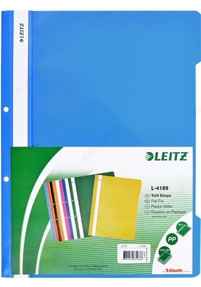 Leitz Telli Dosya Mavi 50'li
