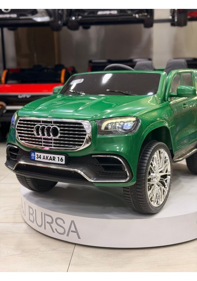 Audi Akülü Araba 0-6 Yaş Özel Plaka Hediye Yeşil