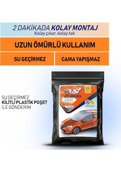 Buzlanma Ve Güneşten Koruyan Oto Ön Ve Yan Cam Koruma Brandası