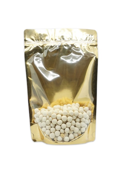 16X27X8 Gold Şeffaf Metalize Kilitli Doypack 50 Adet