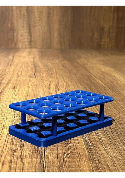 18'li Eppendorf Tüpü Standı Mavi