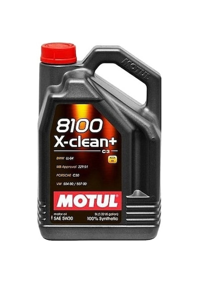 Motul 8100 X-Clean+ C3 5W-30 Tam Sentetik Motor Yağı 5 L