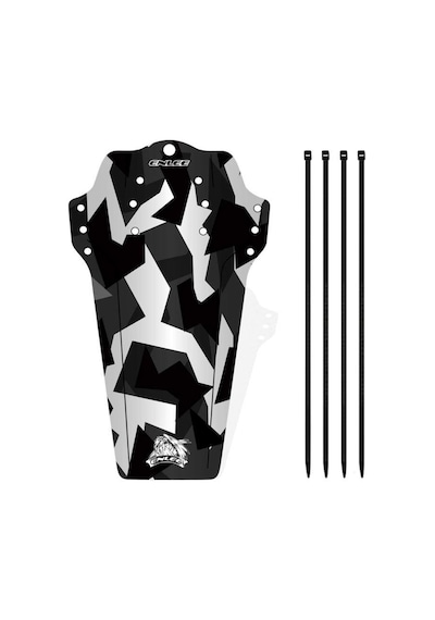 Enlee Mtb Bisiklet Ön Maşa Kadro Bağlantılı Çamurluk Trekking Light Camo Cırt Bağlantılı Siyah - Gri