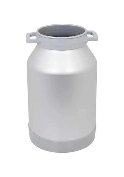 Melasty Süt Sağma Makinesi Alüminyum Süt Güğümü 40 Litre İki Kulplu Dar Ağız Kapak Hariç -1736