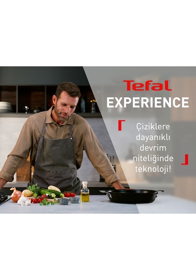 Tefal Experience Fusion Core 9x Wok Tava - 28 Cm 001 Siyah