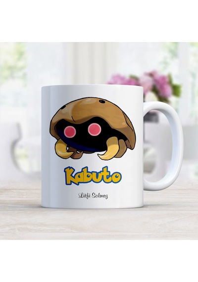 Kişiye Özel Pokemon Kabuto Beyaz Kupa Bardak