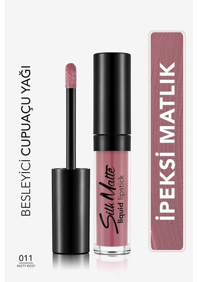 Flormar Silk Matte Kurutmayan Likit Mat Ruj 011 Misty Rosy