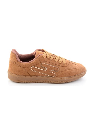 Bambi Camel Süet Kadın Sneaker K01705000372
