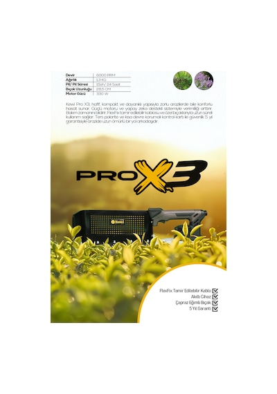Kewi Pro X3 - 15 Ah Çay Ve Bitki Toplama Makinesi