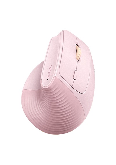 Ugreen 2.4ghz Usb Bağlantısı, 4000 Dpi, 57 Dikey Açı, Ergonomik Dikey Kablosuz Gelişmiş Mouse, Pembe, 55917 Diğer