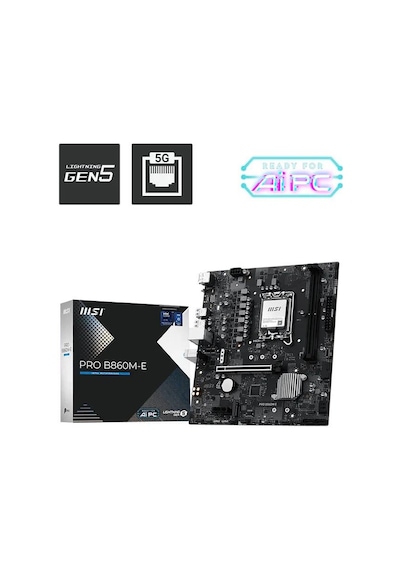 Msı Pro B860m-e Ddr5 6400mhz Oc 1851p Matx-218174