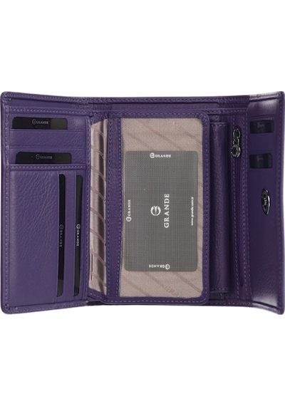 Mft Leather Hakiki Deri Cüzdan Grande 2628 MÜRDÜM