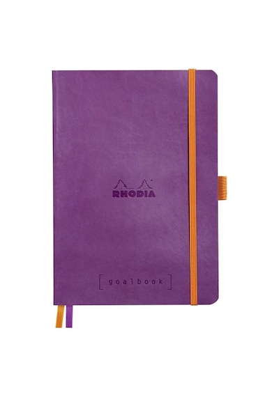 Rhodia GoalBook Yumuşak Kapak A5 Kareli Defter Purple 117770C Mor