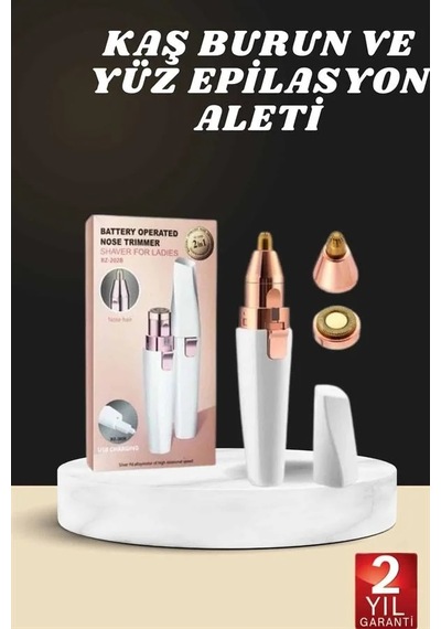 Kaş Burun Ve Yüz Epilasyon Aleti Kablosuz Şarjlı Kökten Alan Epilasyon Aleti