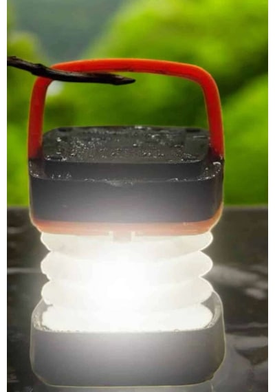 Taşınabilir Katlanabilir Led Lamba 1200 Mah Akordeon Şekli Diğer