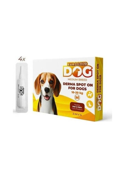 Dog Deri Bakım Damlası 10-20 Kg 4x2 Ml