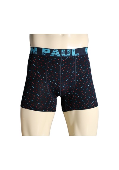 Kenn Paul 3'lü Desenli Pamuklu Lüks Boxer Konforlu Boxer Yumuşak Çok Renkli