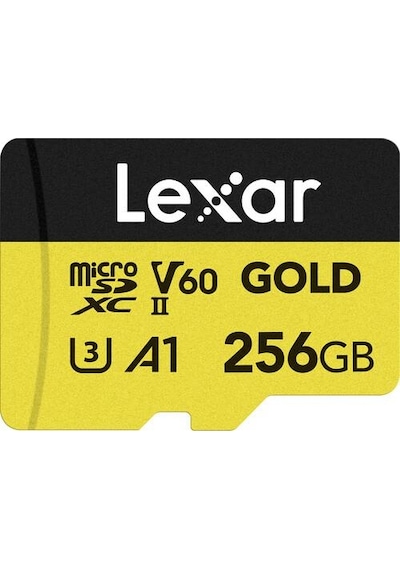 Lexar 256 GB Profesyonel GOLD UHS-II MicroSDXC Hafıza Kartı