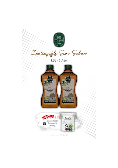 Eyüp Sabri Tuncer Zeytinyağlı Doğal 1.5l Sıvı Sabun X2 Ve Rosıe