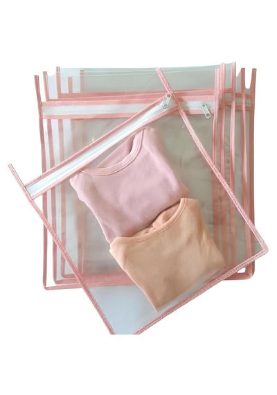 Lüx 6'lı Pvc Valiz Düzenleyici Set I Valiz Düzenleyici Pvc Şefaf