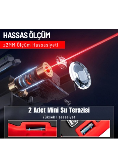 Texta Mtr80 Lazerli Mesafe Ölçer 80 Metre Ölçüm Mesafesi