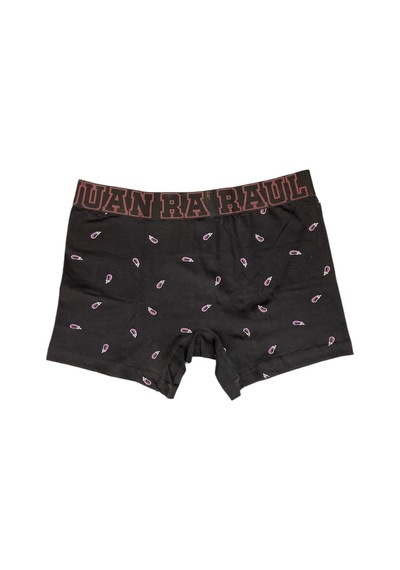 Küçük Patlıcan Desenli Erkek Boxer - Db189 DESENLİ