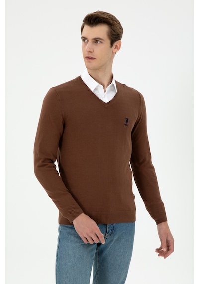 U.S. Polo Assn. Erkek Kahverengi Basic Kazak 50288881-VR029