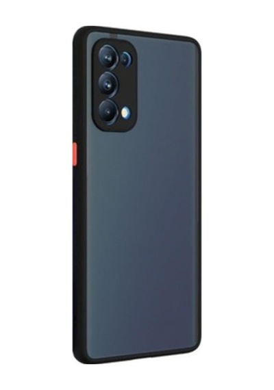 Microcase Oppo Reno 5 (5G) London Serisi Kilif - Buzlu Siyah 531902113